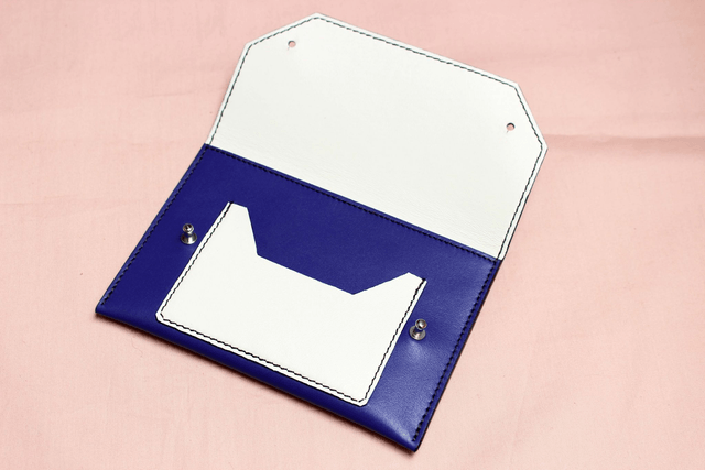 Pochette de Papier de Véhicule - Bleu&Crème