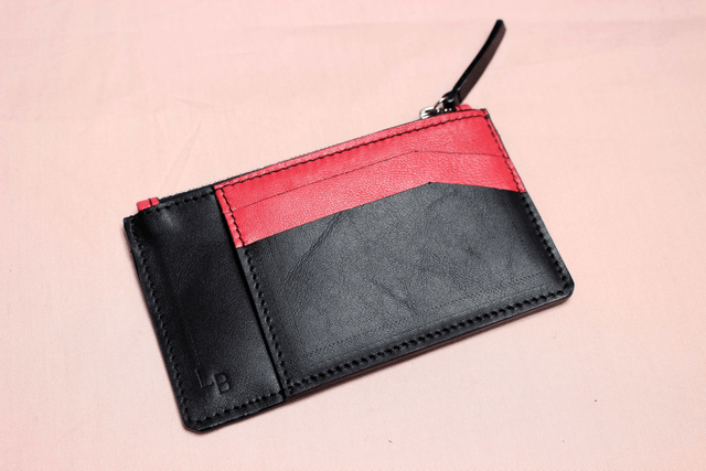 Porte Monnaie - Noir&Rose
