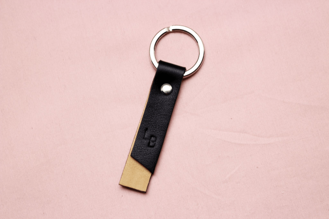 Porte Clé - Noir&Camel