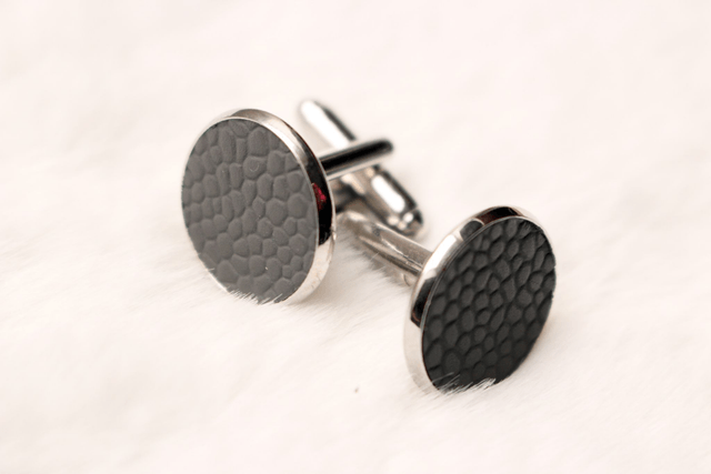 Boutons de Manchettes - GrisGrainé