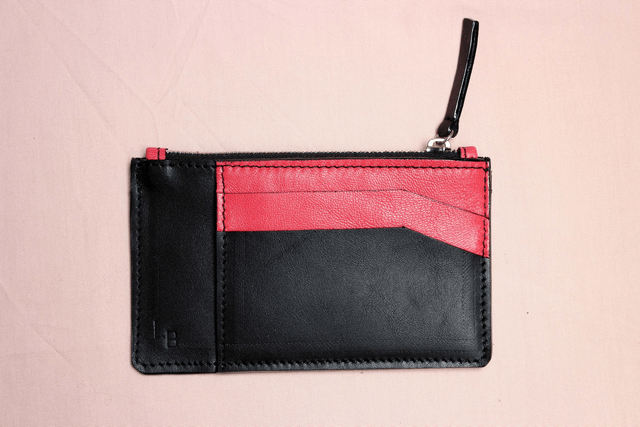 Porte Monnaie - Noir&Rose