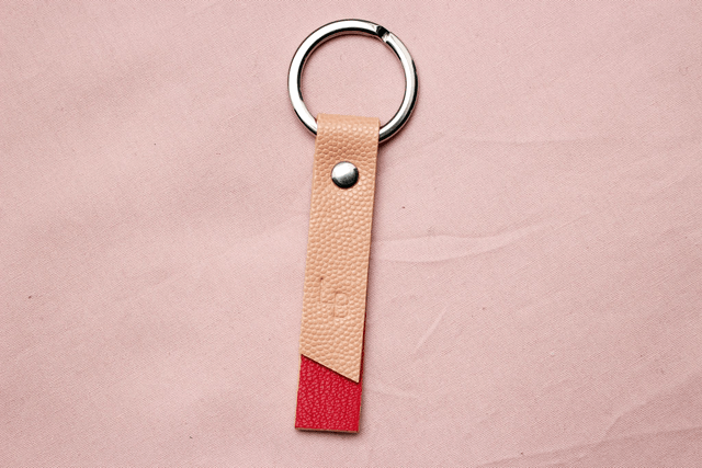 Porte Clé - Saumon&Rose