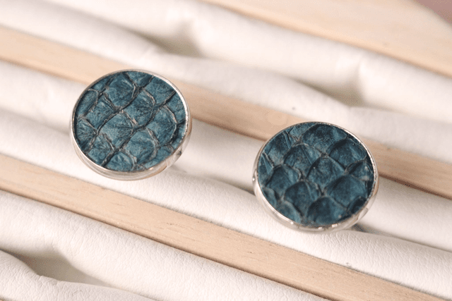 Boutons de Manchettes - BleuPoisson